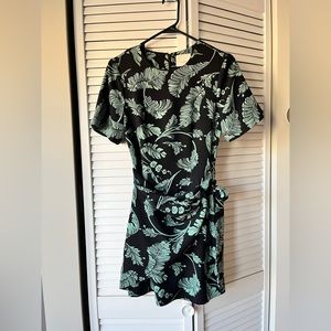 Cinq à Sept Printed Mini Faux Wrap Dress